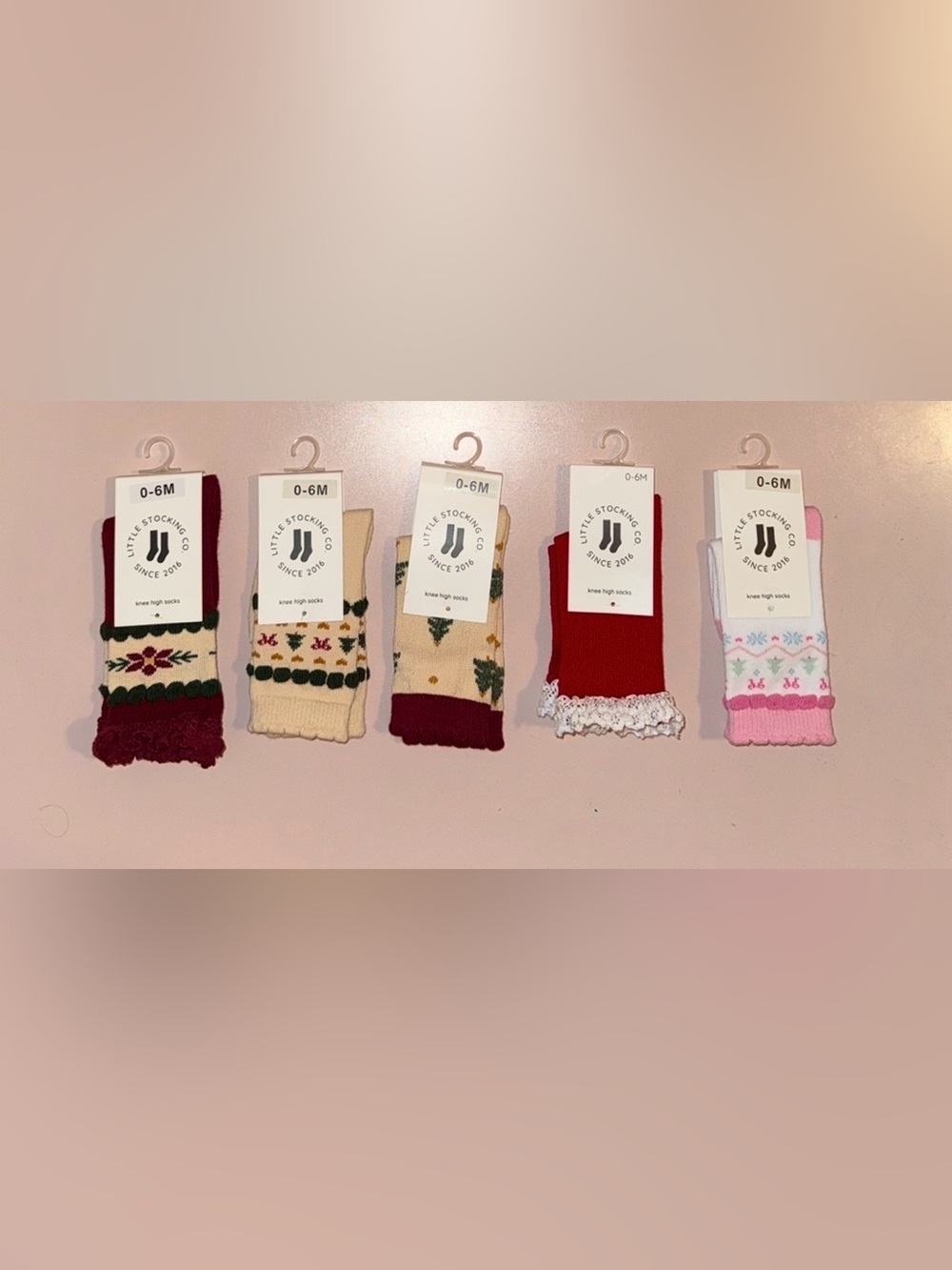 Little stocking co Christmas knee high socks